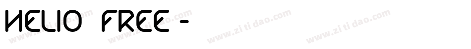 Helio (free)字体转换
